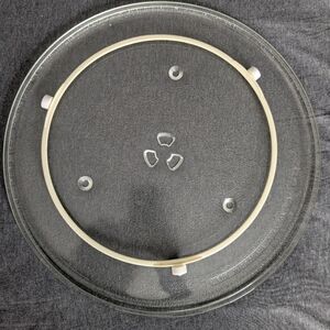 Microwave Clear Glass Turntable Plate / Tray Replacement Plate 13.5" 05